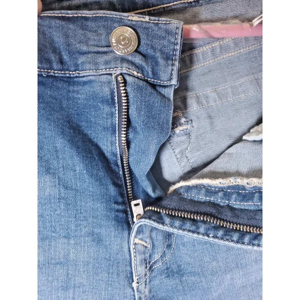 True Religion Ricky Jeans Shorts Men Size 42 Relaxed Straight Flap Pocket NEW